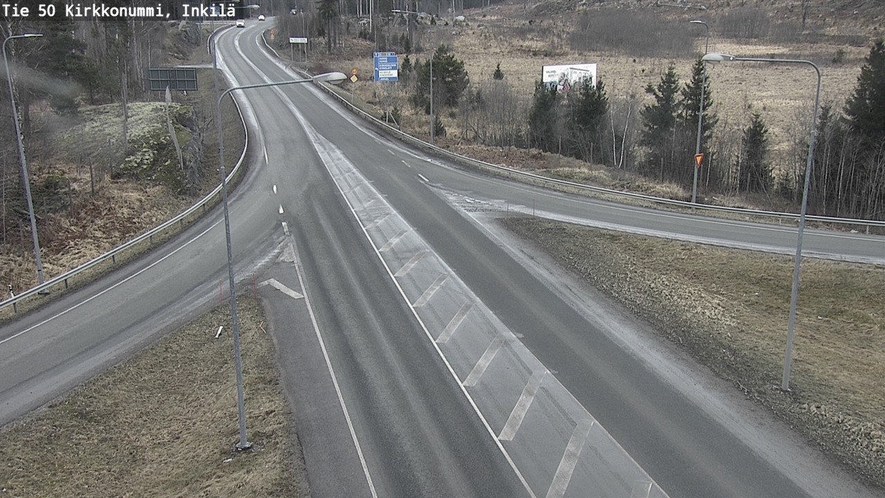 Weather Camera Image Road 50 Kirkkonummi, Inkilä, Kirkkonummi, Uusimaa