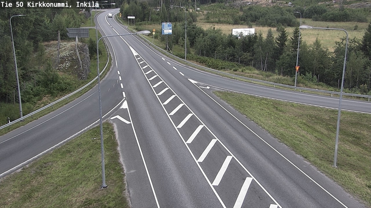 Weather Camera Image Väg 50 Kyrkslätt, Inkilä, Kirkkonummi, Uusimaa