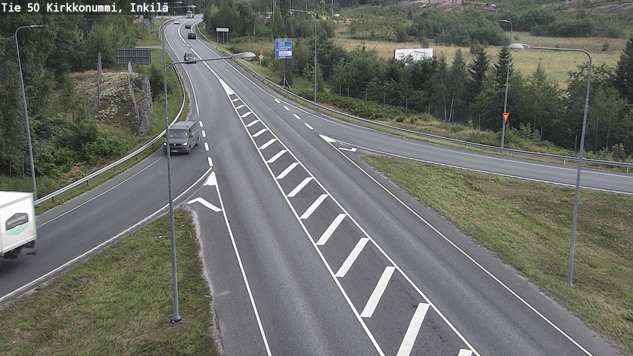 Weather Camera Image Väg 50 Kyrkslätt, Inkilä, Kirkkonummi, Uusimaa