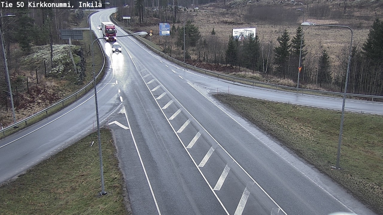 Weather Camera Image Road 50 Kirkkonummi, Inkilä, Kirkkonummi, Uusimaa