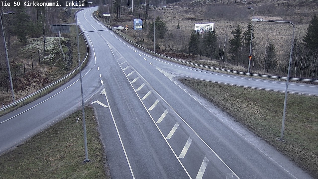 Weather Camera Image Road 50 Kirkkonummi, Inkilä, Kirkkonummi, Uusimaa