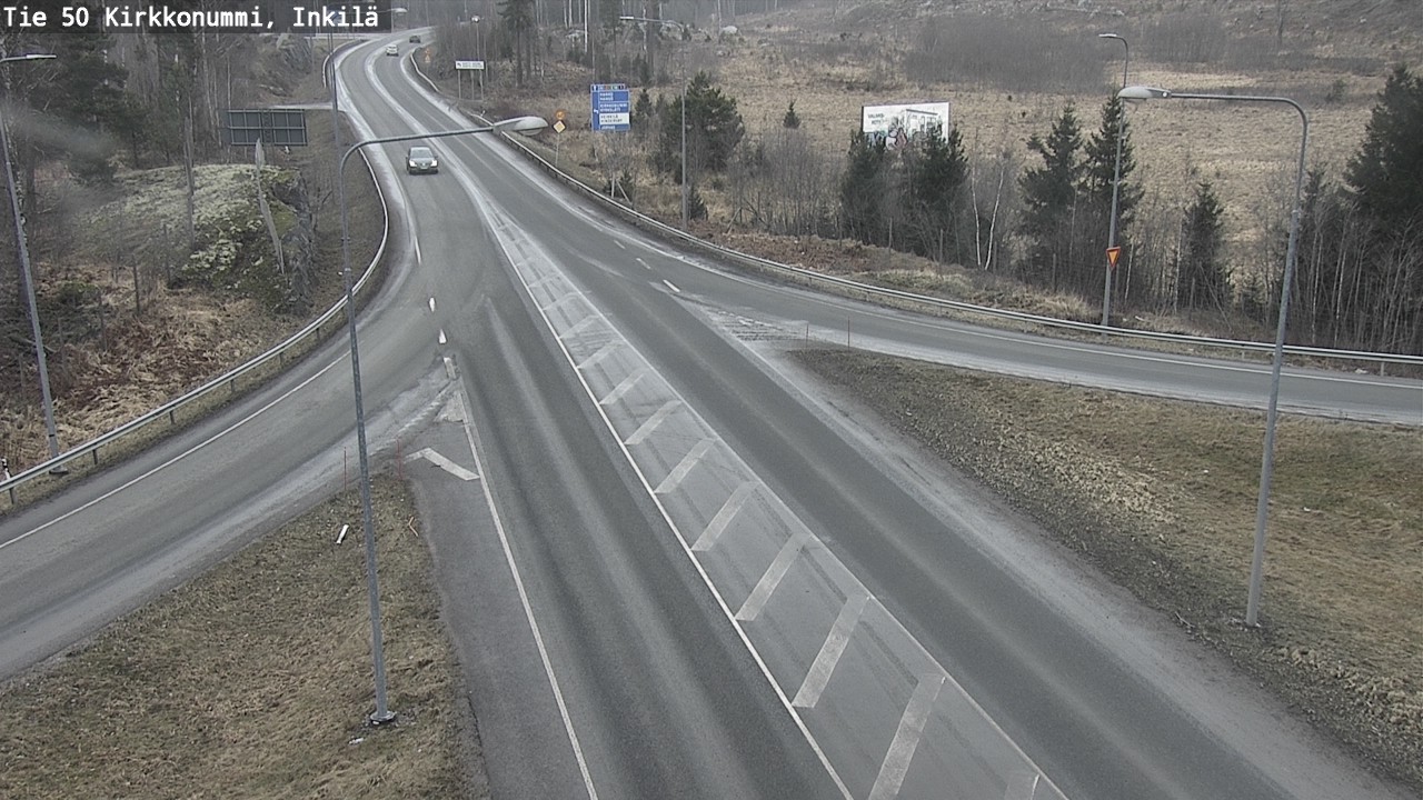 Weather Camera Image Road 50 Kirkkonummi, Inkilä, Kirkkonummi, Uusimaa
