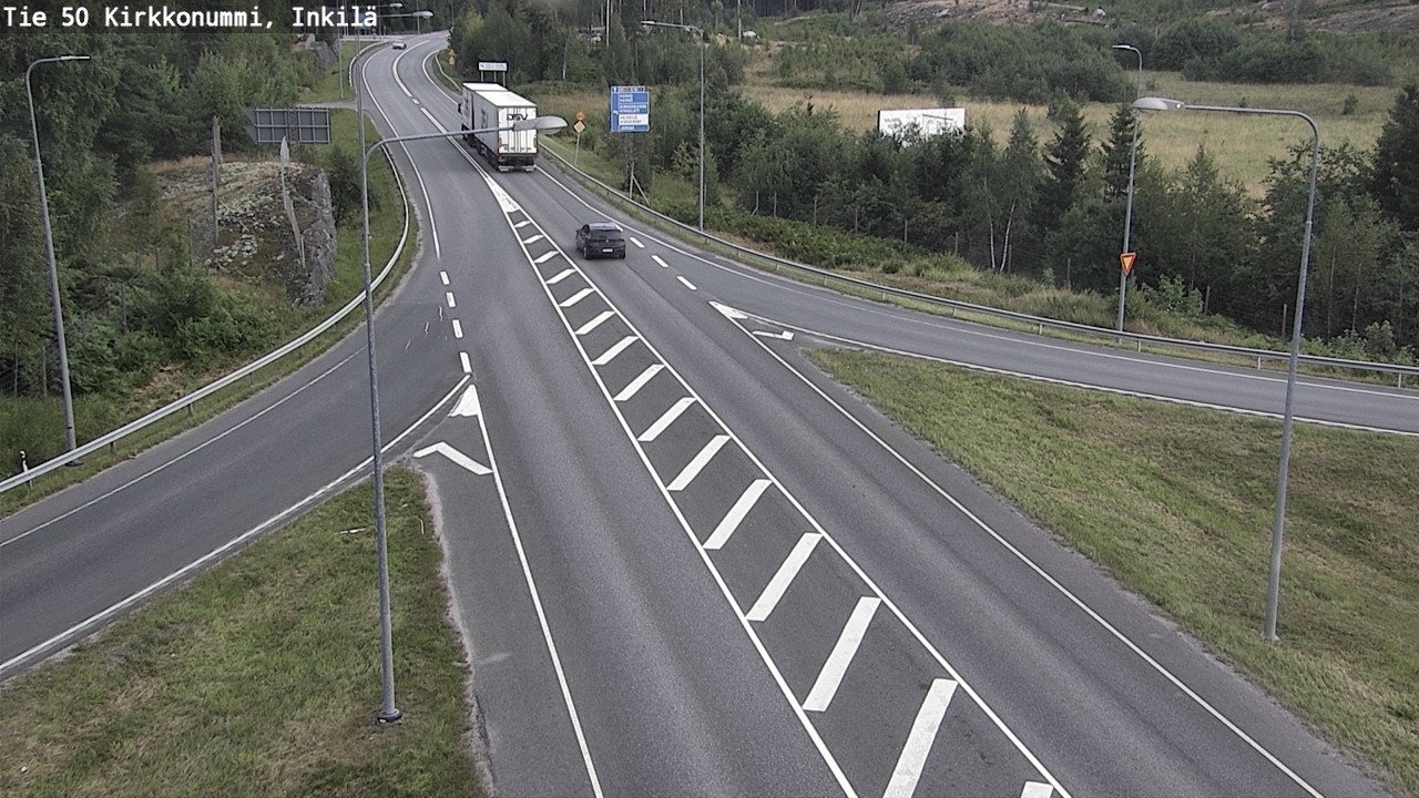 Weather Camera Image Väg 50 Kyrkslätt, Inkilä, Kirkkonummi, Uusimaa