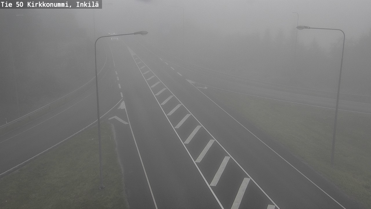 Weather Camera Image Väg 50 Kyrkslätt, Inkilä, Kirkkonummi, Uusimaa