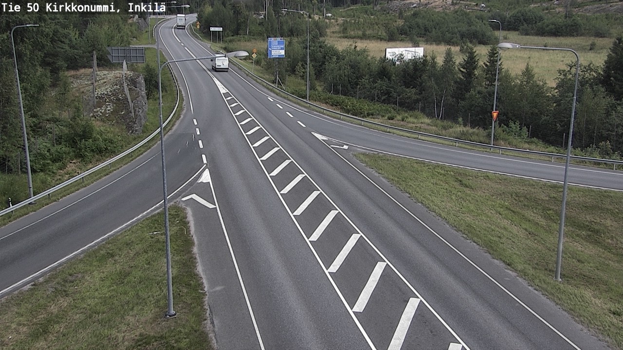 Weather Camera Image Väg 50 Kyrkslätt, Inkilä, Kirkkonummi, Uusimaa