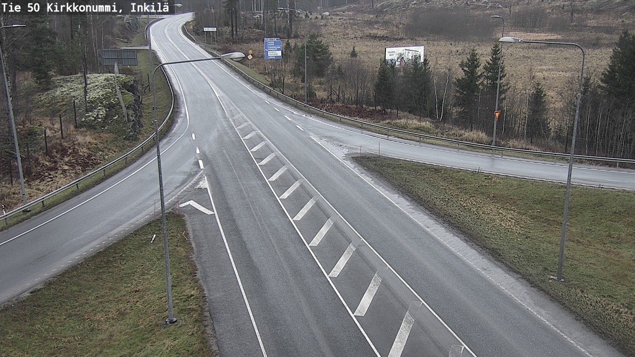 Weather Camera Image Road 50 Kirkkonummi, Inkilä, Kirkkonummi, Uusimaa