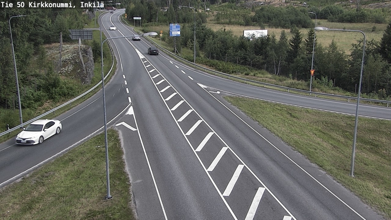 Weather Camera Image Väg 50 Kyrkslätt, Inkilä, Kirkkonummi, Uusimaa