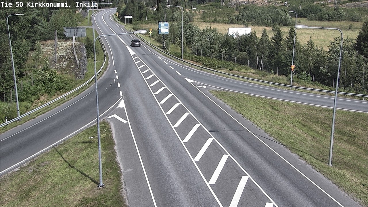 Weather Camera Image Väg 50 Kyrkslätt, Inkilä, Kirkkonummi, Uusimaa