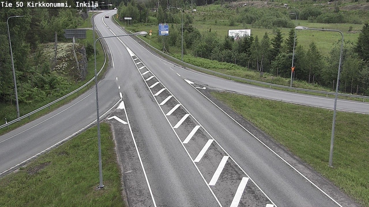 Weather Camera Image Väg 50 Kyrkslätt, Inkilä, Kirkkonummi, Uusimaa