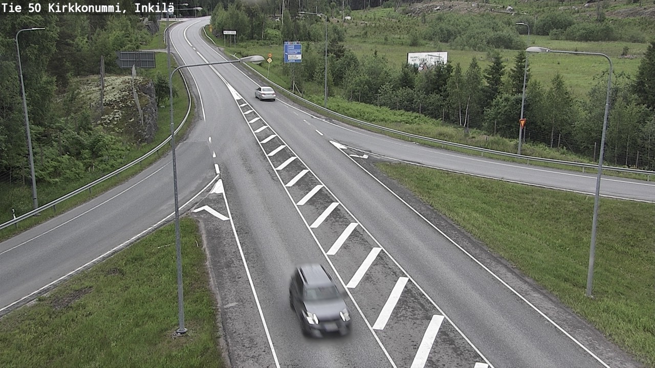 Weather Camera Image Väg 50 Kyrkslätt, Inkilä, Kirkkonummi, Uusimaa