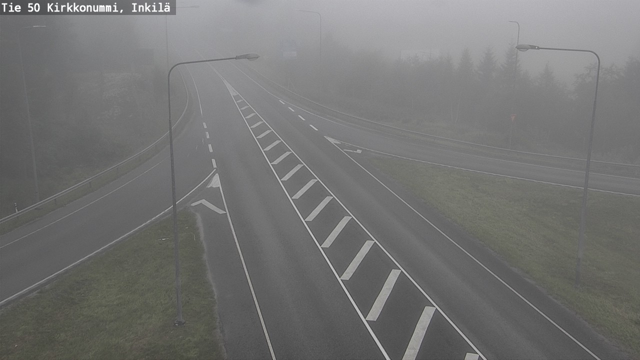 Weather Camera Image Väg 50 Kyrkslätt, Inkilä, Kirkkonummi, Uusimaa