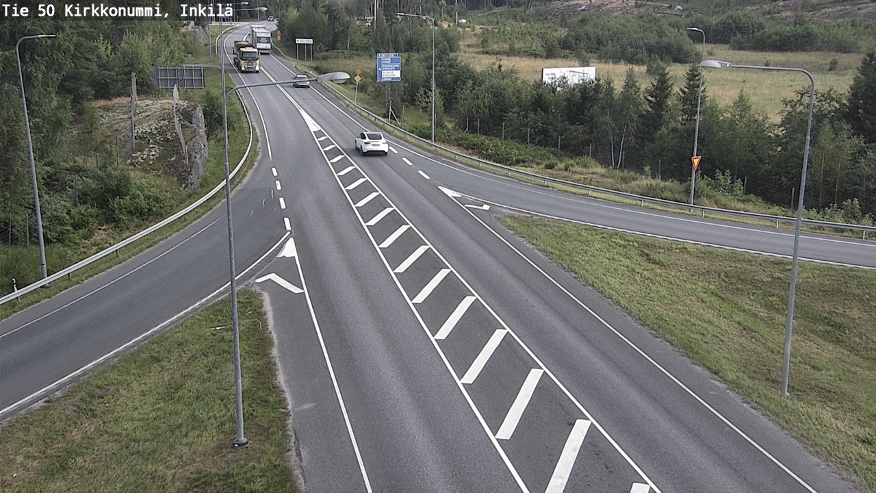 Weather Camera Image Väg 50 Kyrkslätt, Inkilä, Kirkkonummi, Uusimaa