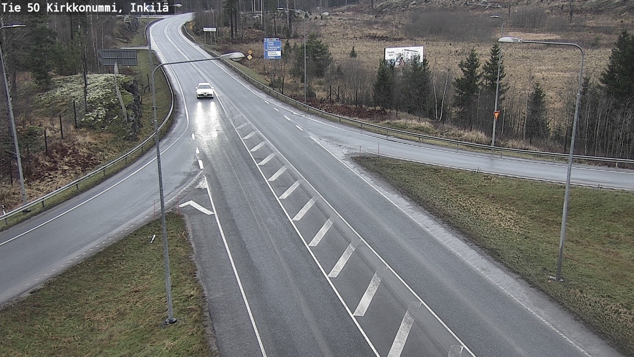 Weather Camera Image Road 50 Kirkkonummi, Inkilä, Kirkkonummi, Uusimaa