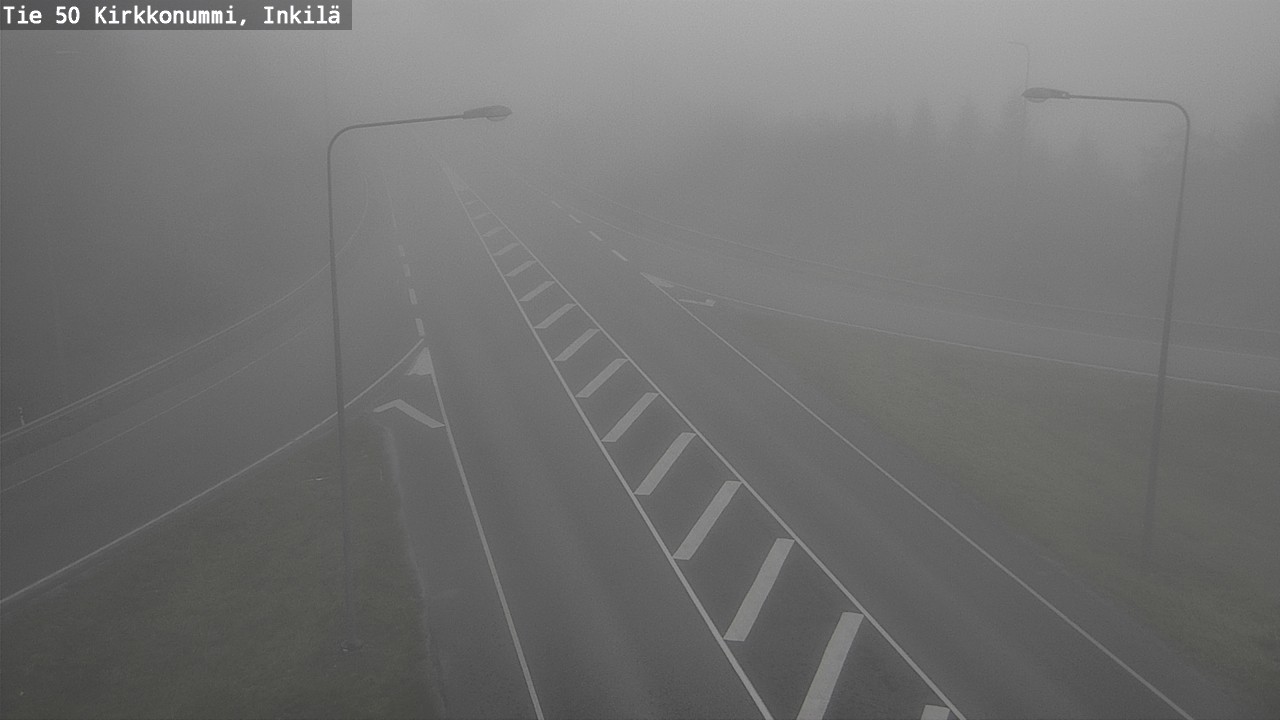 Weather Camera Image Väg 50 Kyrkslätt, Inkilä, Kirkkonummi, Uusimaa