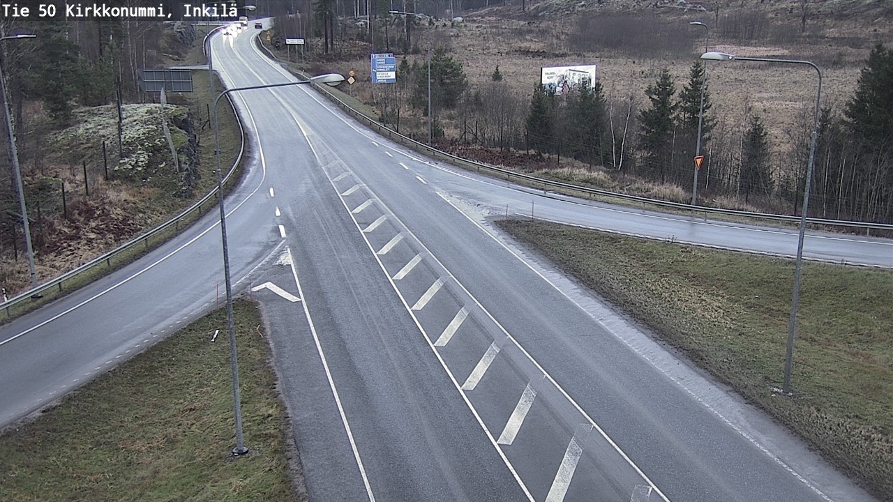 Weather Camera Image Road 50 Kirkkonummi, Inkilä, Kirkkonummi, Uusimaa