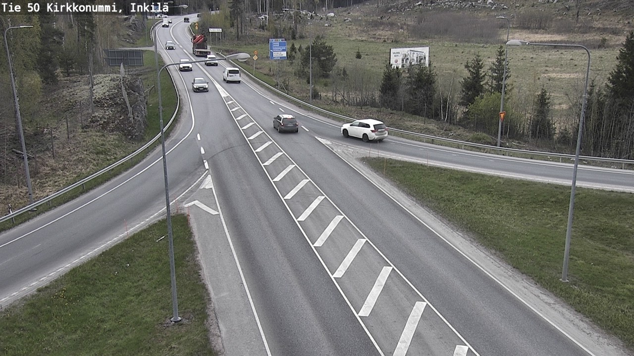 Weather Camera Image Road 50 Kirkkonummi, Inkilä, Kirkkonummi, Uusimaa