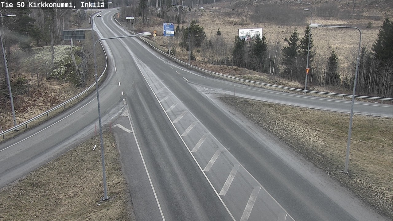 Weather Camera Image Road 50 Kirkkonummi, Inkilä, Kirkkonummi, Uusimaa