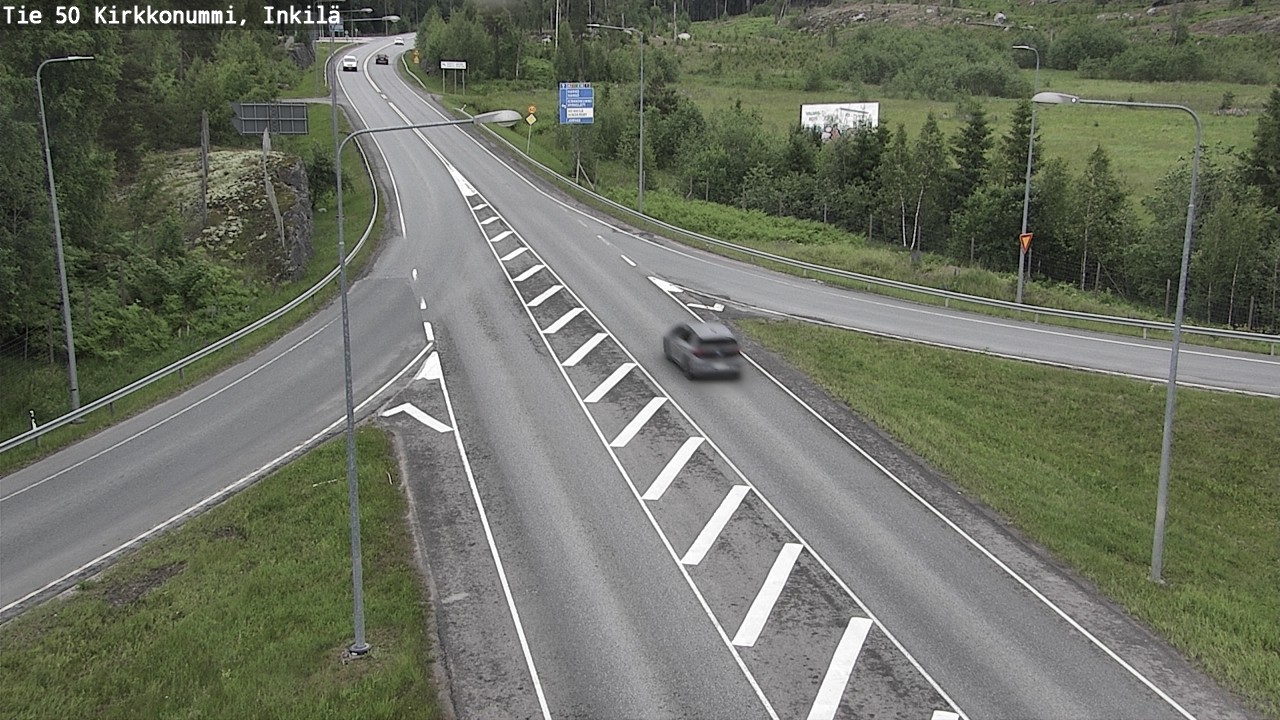 Weather Camera Image Väg 50 Kyrkslätt, Inkilä, Kirkkonummi, Uusimaa