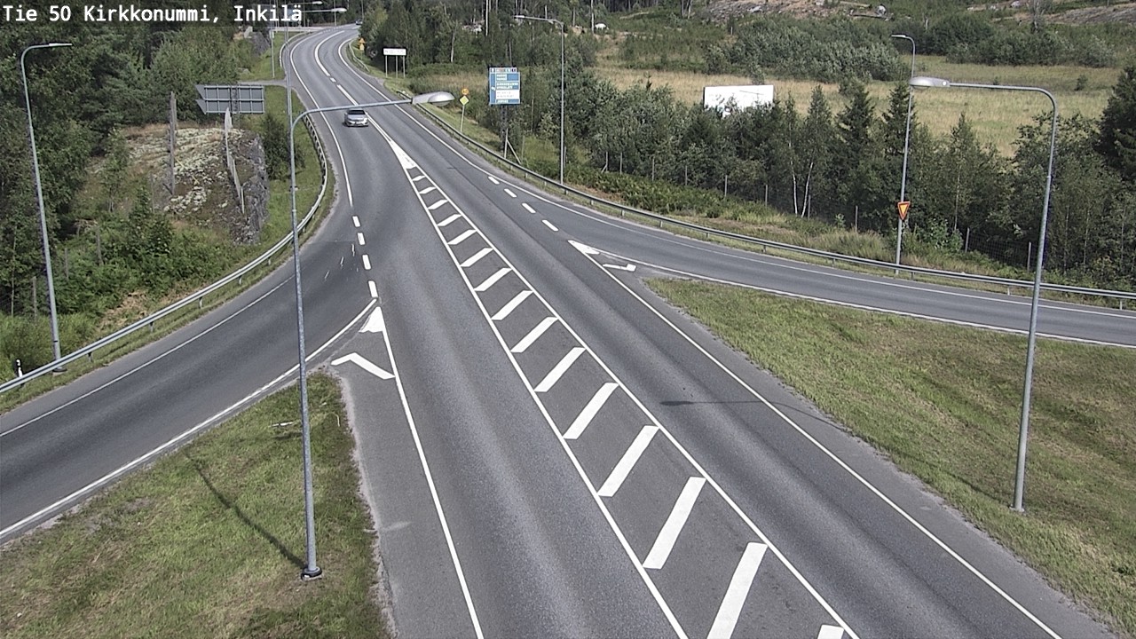 Weather Camera Image Väg 50 Kyrkslätt, Inkilä, Kirkkonummi, Uusimaa