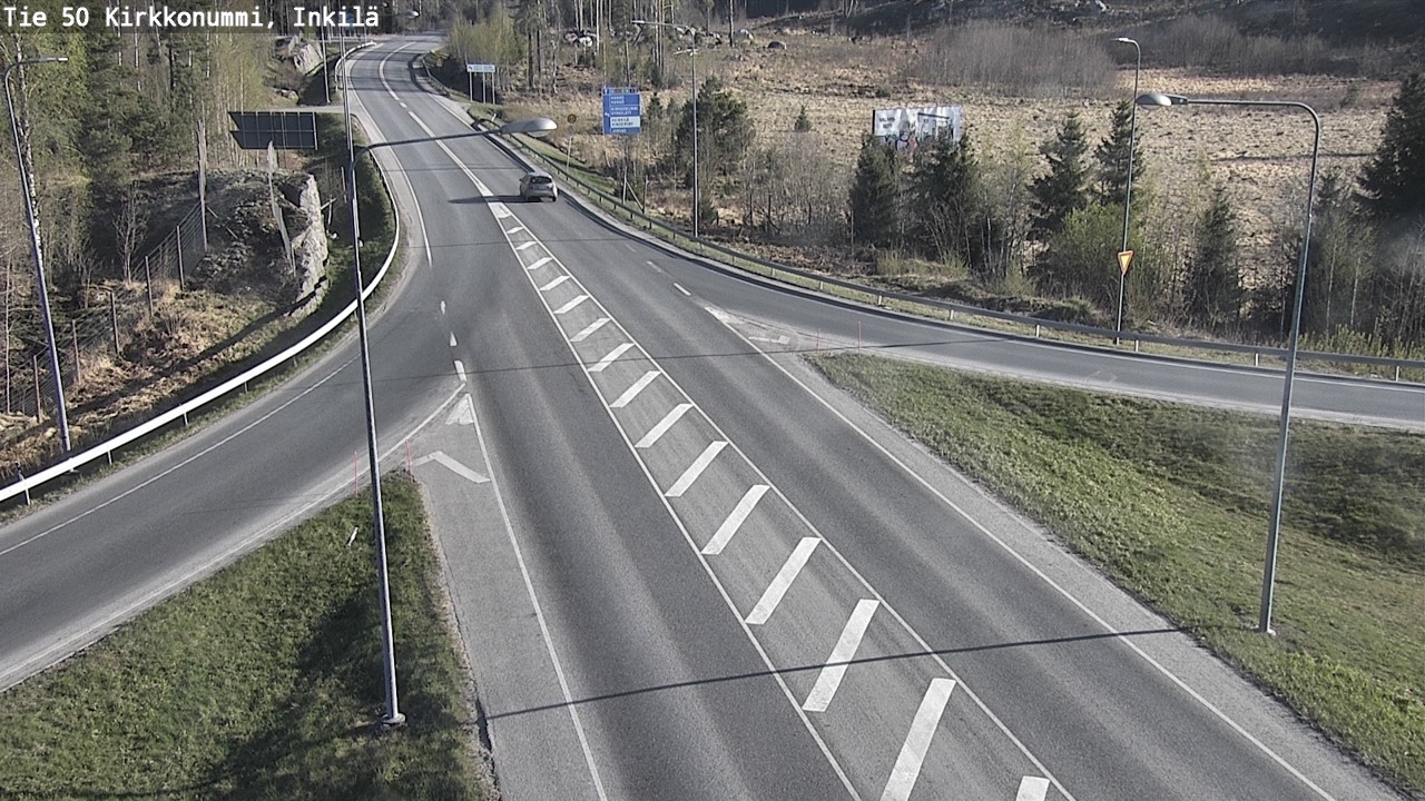 Weather Camera Image Väg 50 Kyrkslätt, Inkilä, Kirkkonummi, Uusimaa