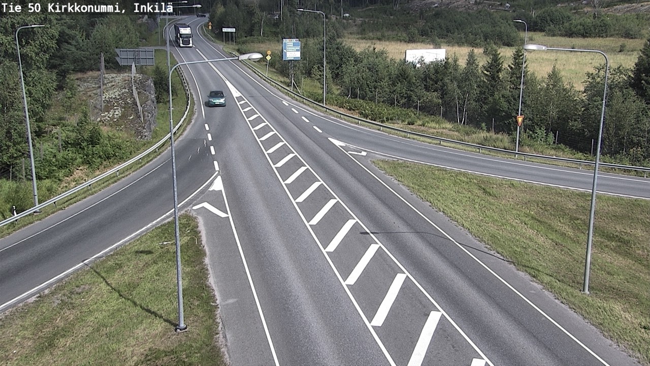 Weather Camera Image Väg 50 Kyrkslätt, Inkilä, Kirkkonummi, Uusimaa