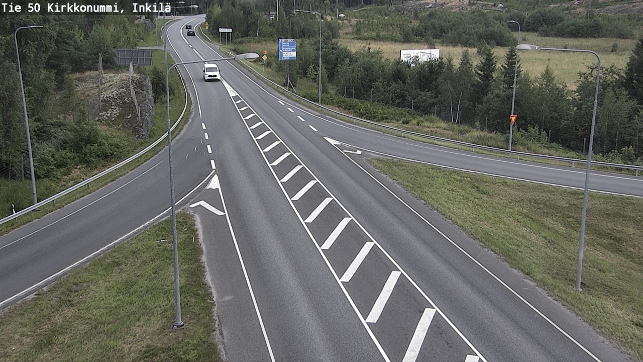 Weather Camera Image Väg 50 Kyrkslätt, Inkilä, Kirkkonummi, Uusimaa