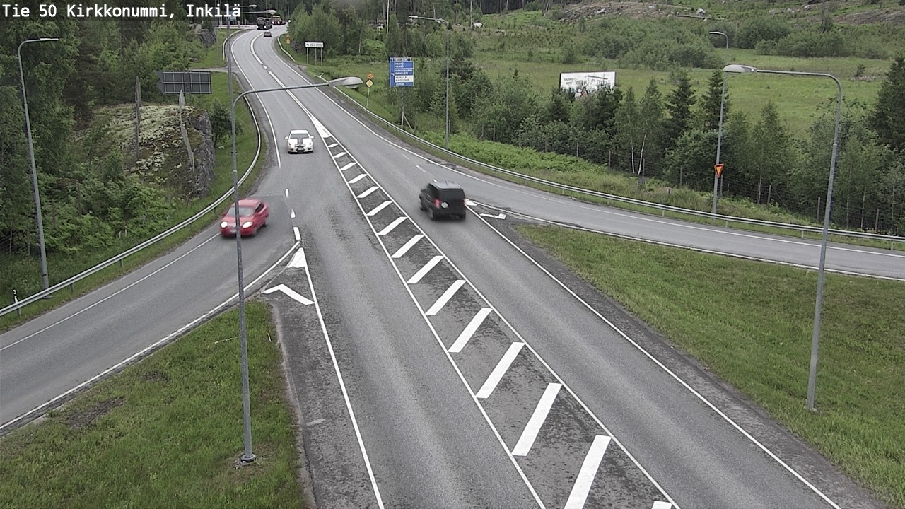 Weather Camera Image Väg 50 Kyrkslätt, Inkilä, Kirkkonummi, Uusimaa