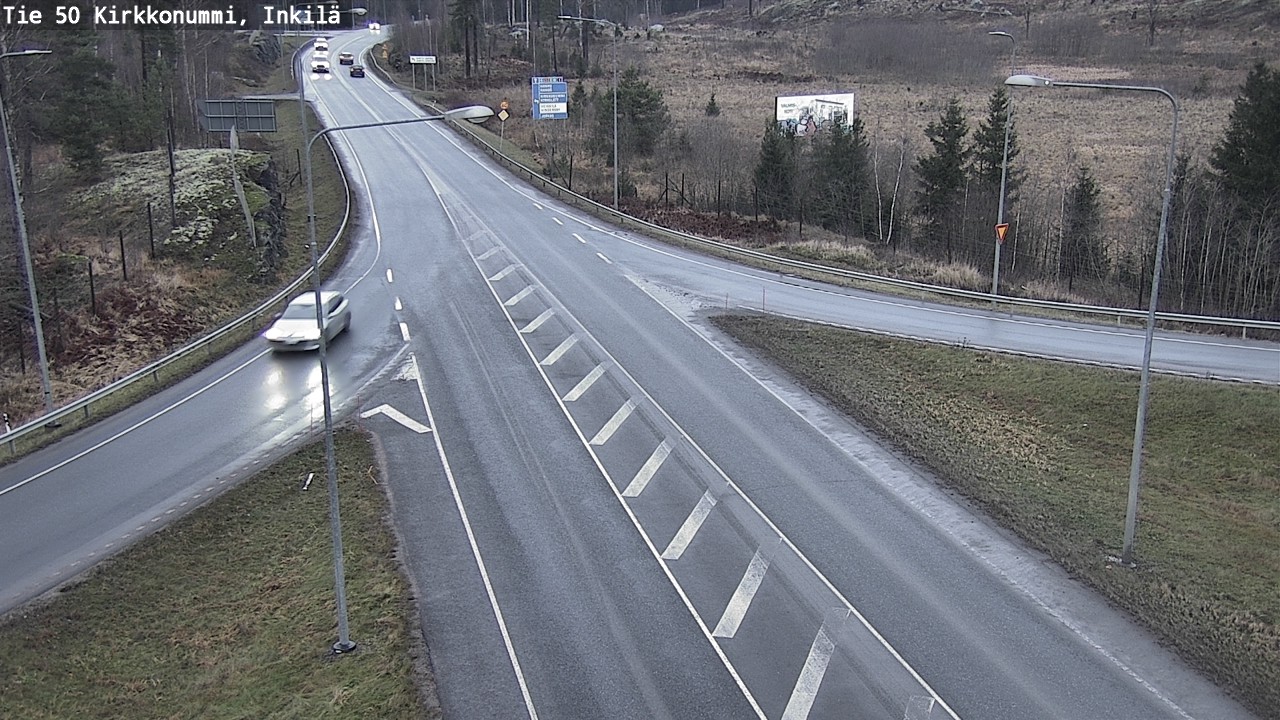 Weather Camera Image Road 50 Kirkkonummi, Inkilä, Kirkkonummi, Uusimaa
