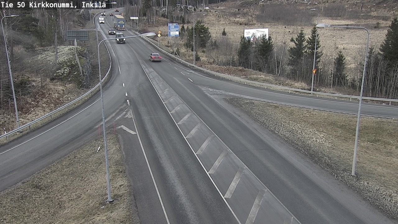 Weather Camera Image Road 50 Kirkkonummi, Inkilä, Kirkkonummi, Uusimaa