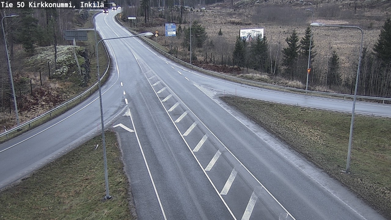 Weather Camera Image Road 50 Kirkkonummi, Inkilä, Kirkkonummi, Uusimaa