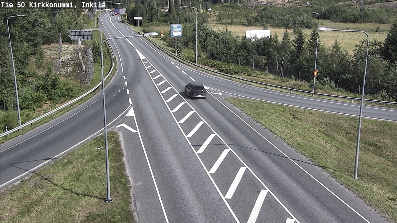 Weather Camera Image Väg 50 Kyrkslätt, Inkilä, Kirkkonummi, Uusimaa
