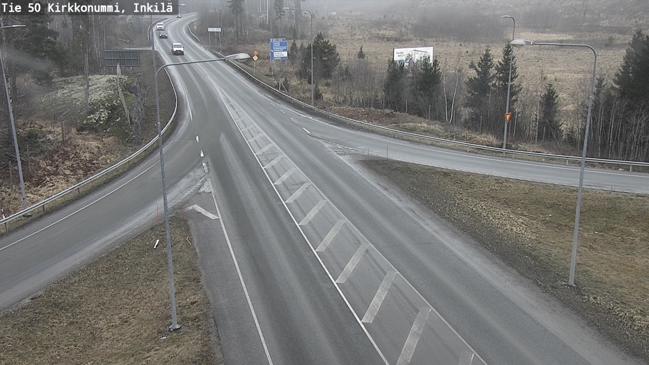 Weather Camera Image Road 50 Kirkkonummi, Inkilä, Kirkkonummi, Uusimaa