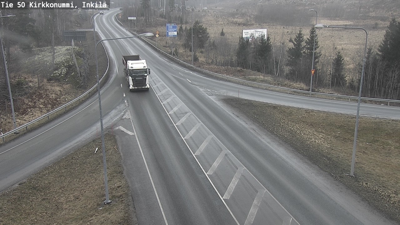 Weather Camera Image Road 50 Kirkkonummi, Inkilä, Kirkkonummi, Uusimaa