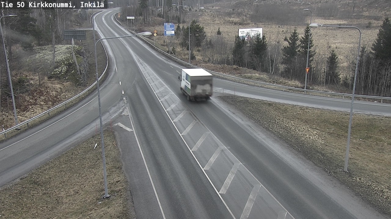Weather Camera Image Road 50 Kirkkonummi, Inkilä, Kirkkonummi, Uusimaa