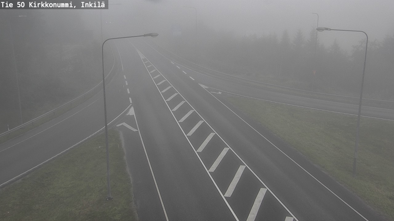Weather Camera Image Väg 50 Kyrkslätt, Inkilä, Kirkkonummi, Uusimaa