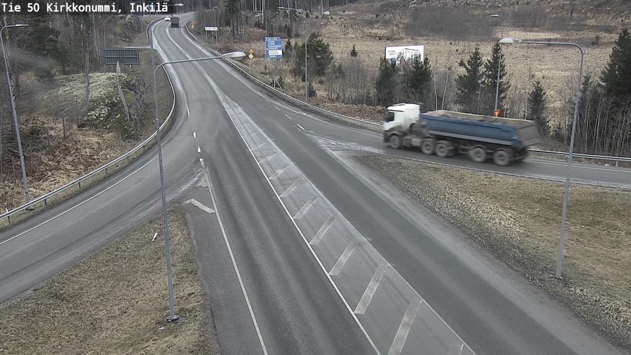 Weather Camera Image Road 50 Kirkkonummi, Inkilä, Kirkkonummi, Uusimaa