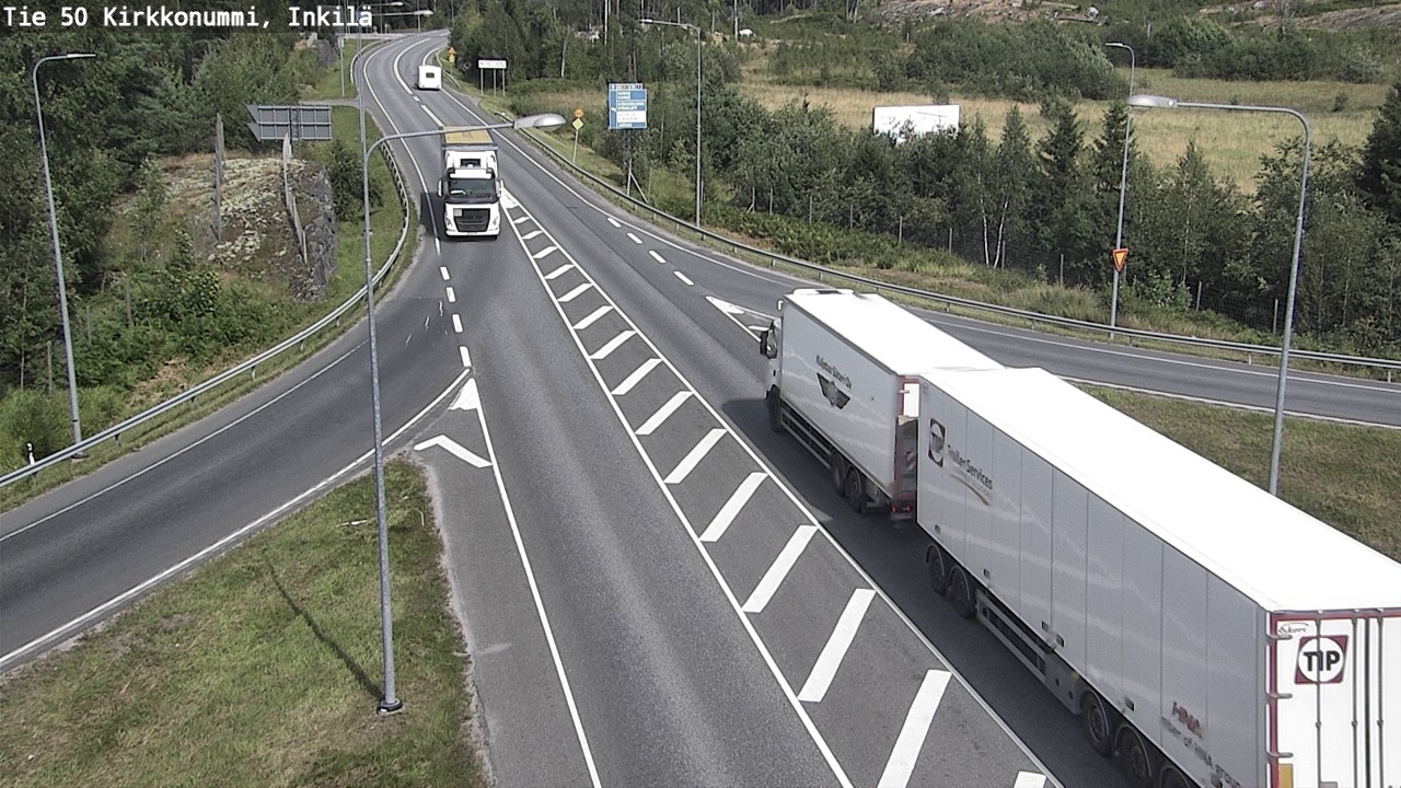 Weather Camera Image Väg 50 Kyrkslätt, Inkilä, Kirkkonummi, Uusimaa