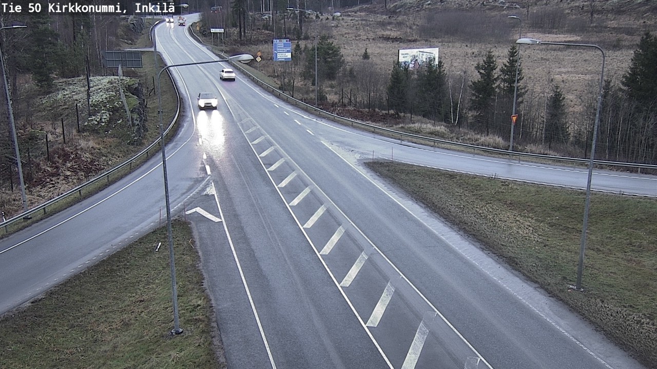 Weather Camera Image Road 50 Kirkkonummi, Inkilä, Kirkkonummi, Uusimaa