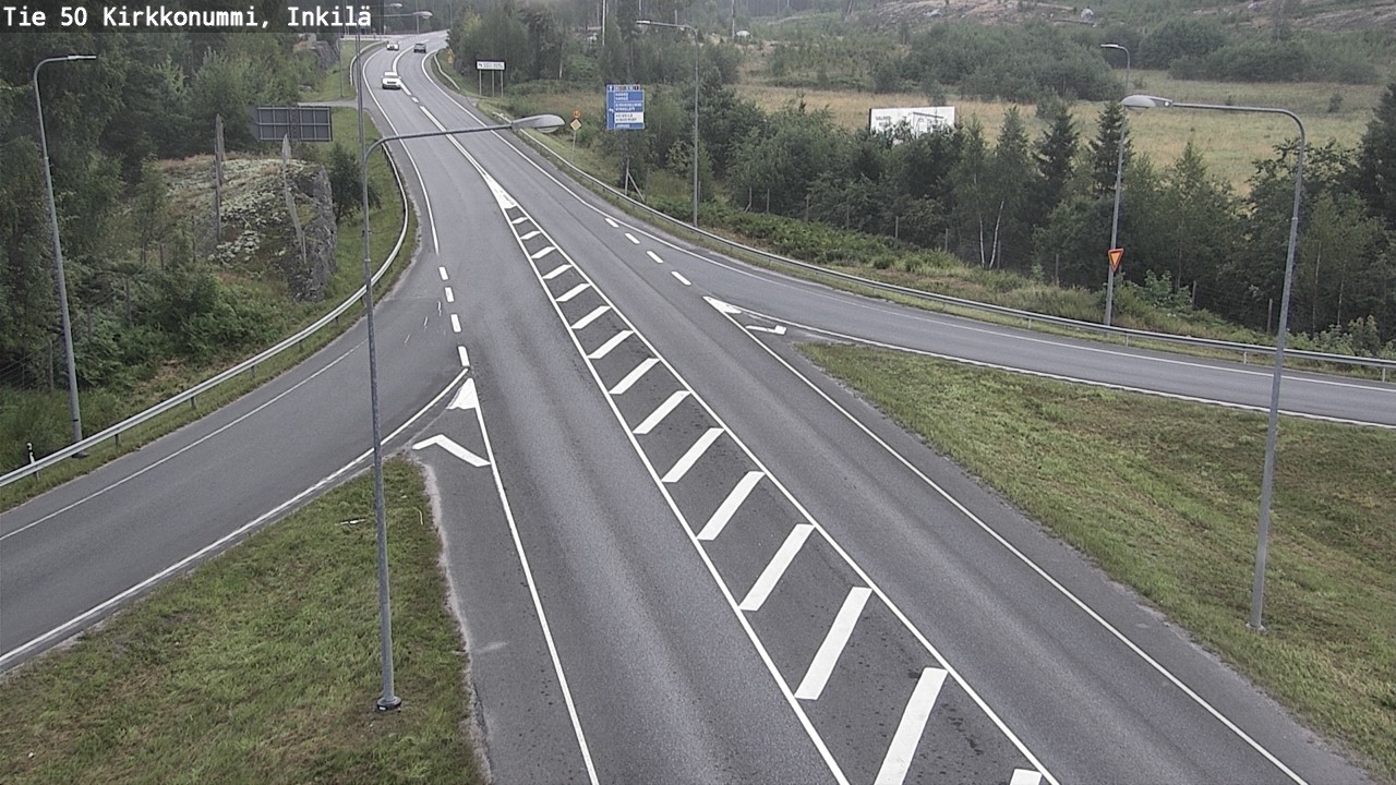 Weather Camera Image Väg 50 Kyrkslätt, Inkilä, Kirkkonummi, Uusimaa