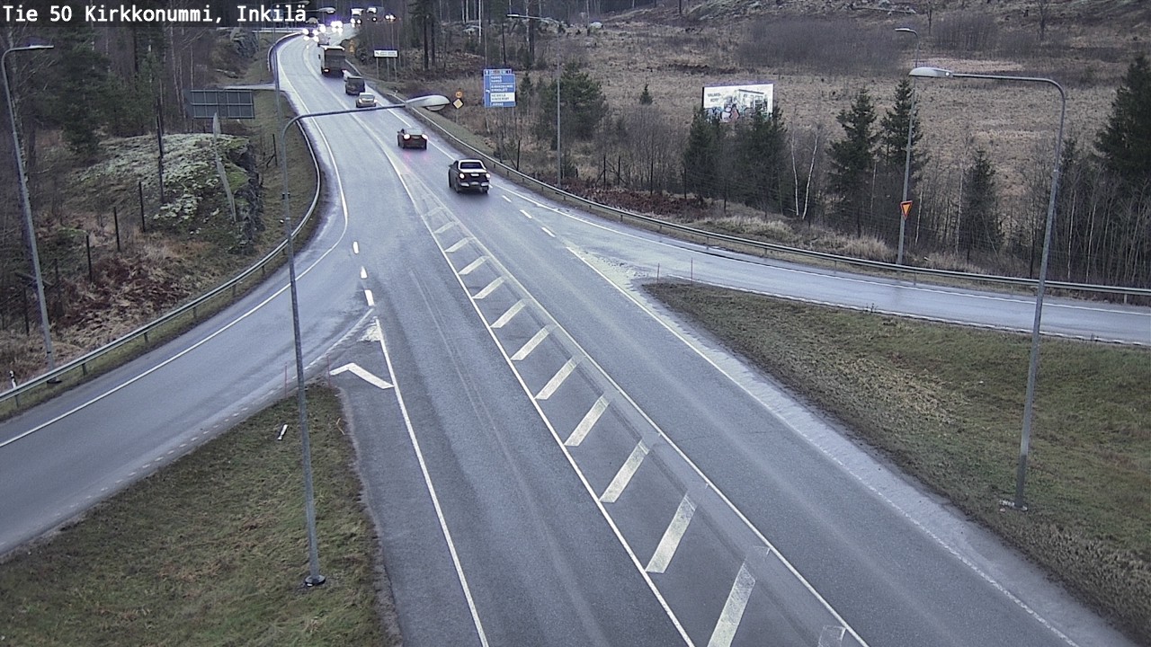 Weather Camera Image Road 50 Kirkkonummi, Inkilä, Kirkkonummi, Uusimaa