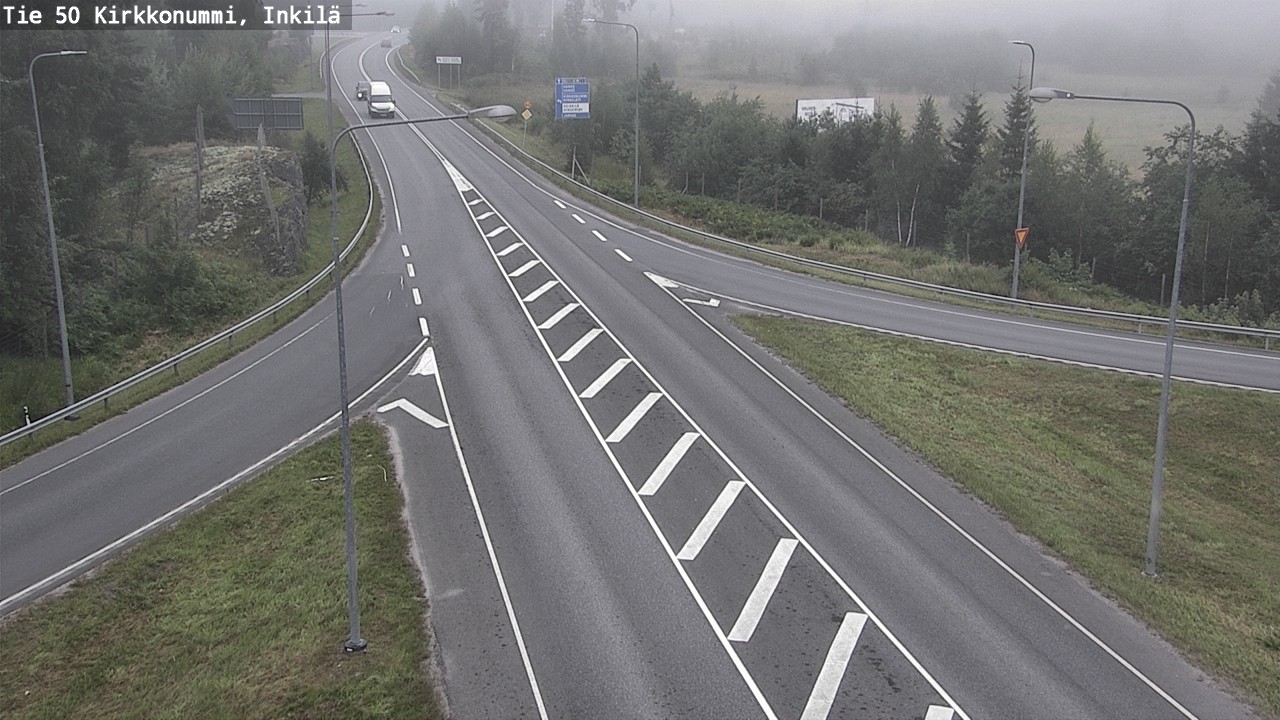 Weather Camera Image Väg 50 Kyrkslätt, Inkilä, Kirkkonummi, Uusimaa