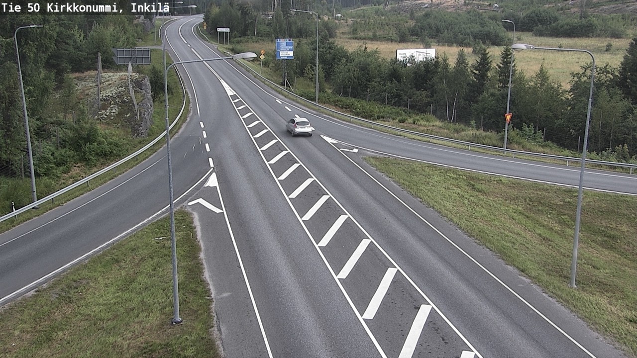 Weather Camera Image Väg 50 Kyrkslätt, Inkilä, Kirkkonummi, Uusimaa