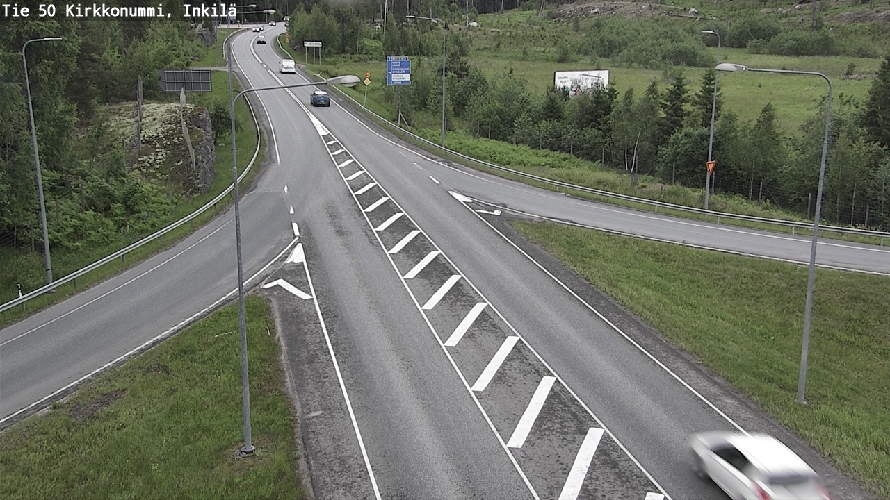 Weather Camera Image Väg 50 Kyrkslätt, Inkilä, Kirkkonummi, Uusimaa