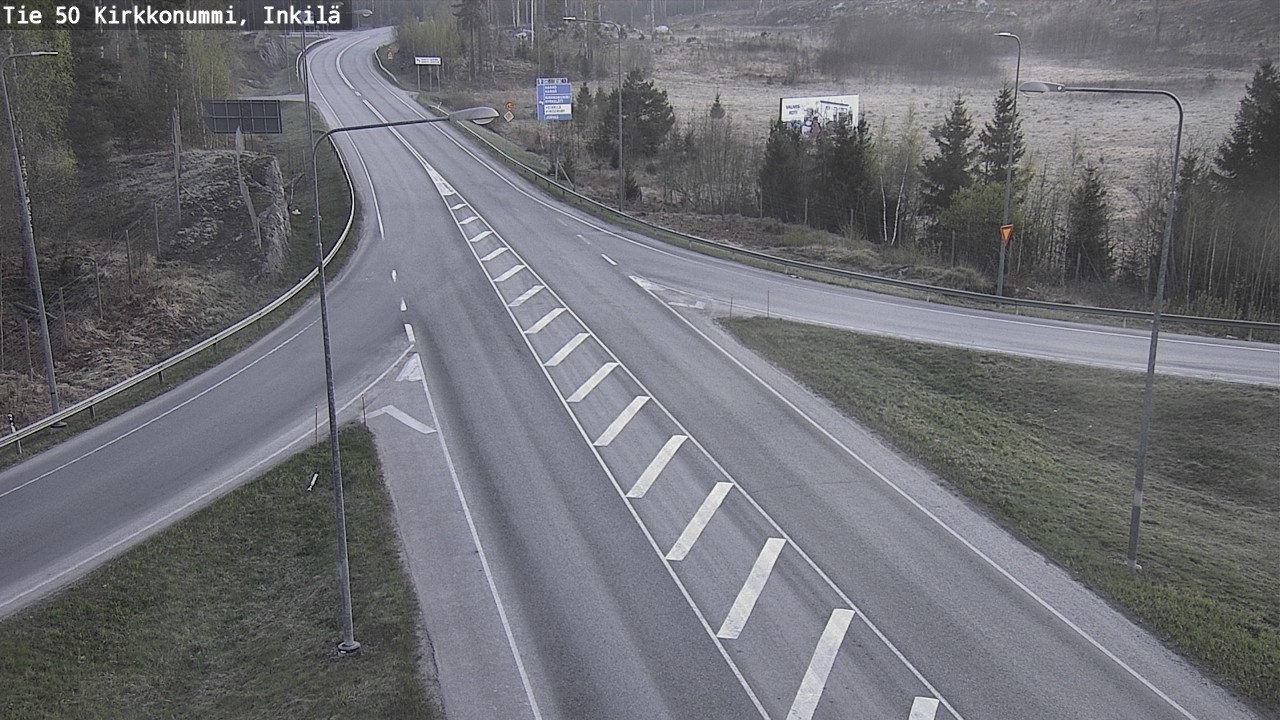 Weather Camera Image Road 50 Kirkkonummi, Inkilä, Kirkkonummi, Uusimaa