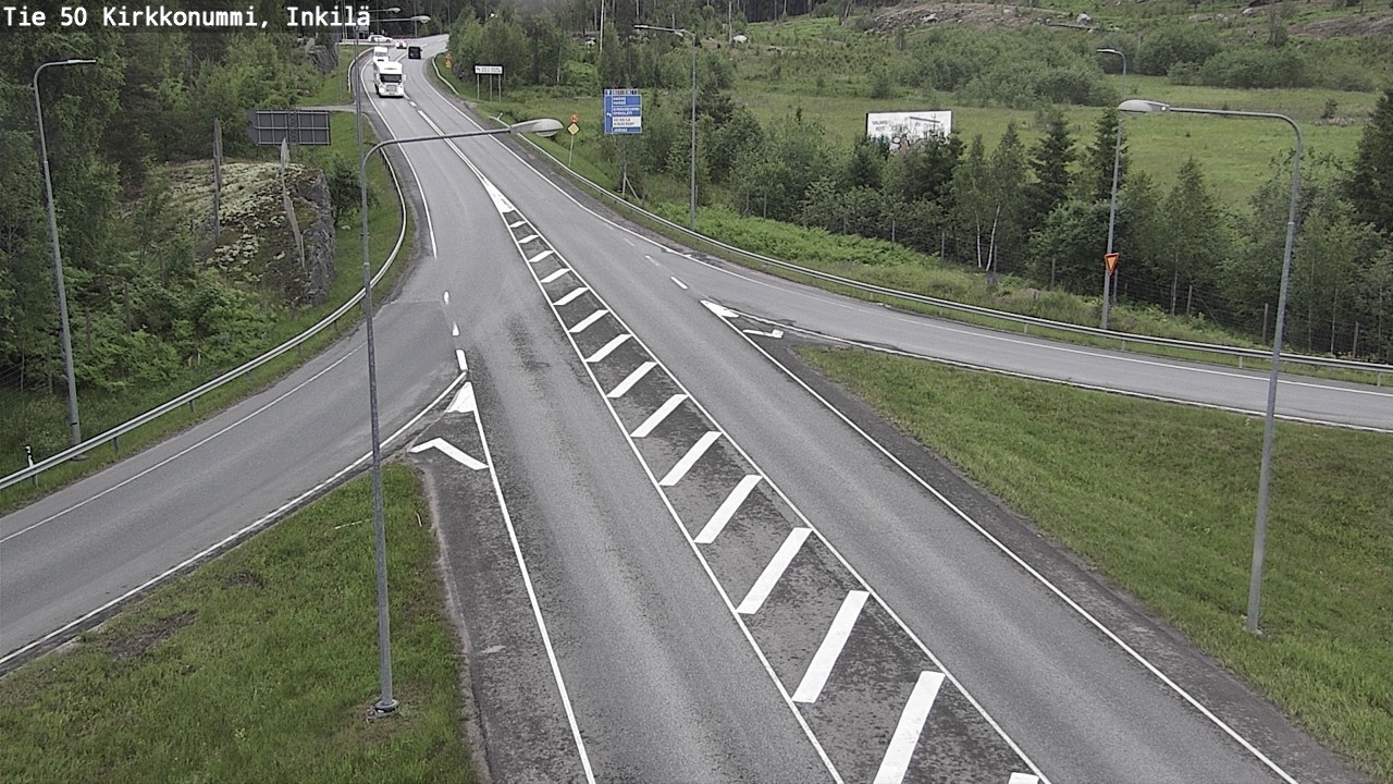Weather Camera Image Väg 50 Kyrkslätt, Inkilä, Kirkkonummi, Uusimaa
