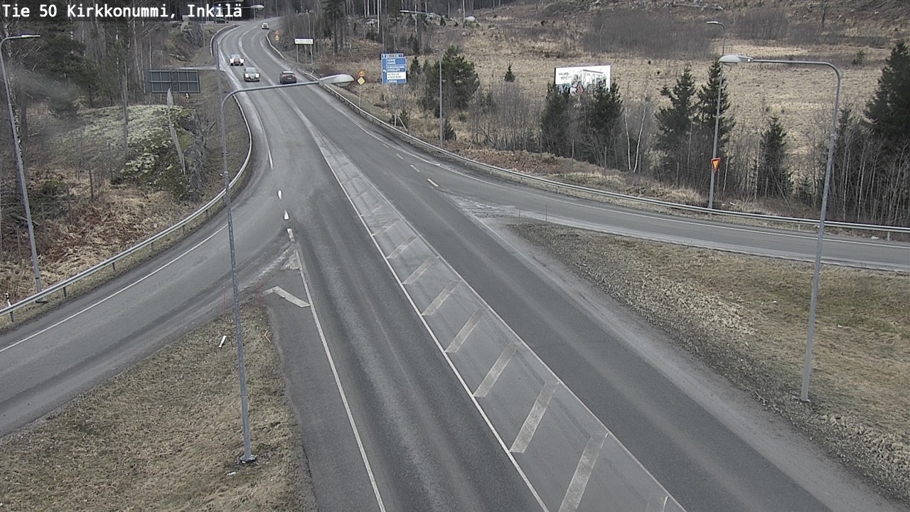 Weather Camera Image Road 50 Kirkkonummi, Inkilä, Kirkkonummi, Uusimaa
