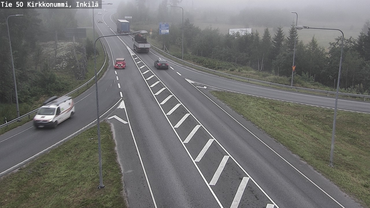Weather Camera Image Väg 50 Kyrkslätt, Inkilä, Kirkkonummi, Uusimaa
