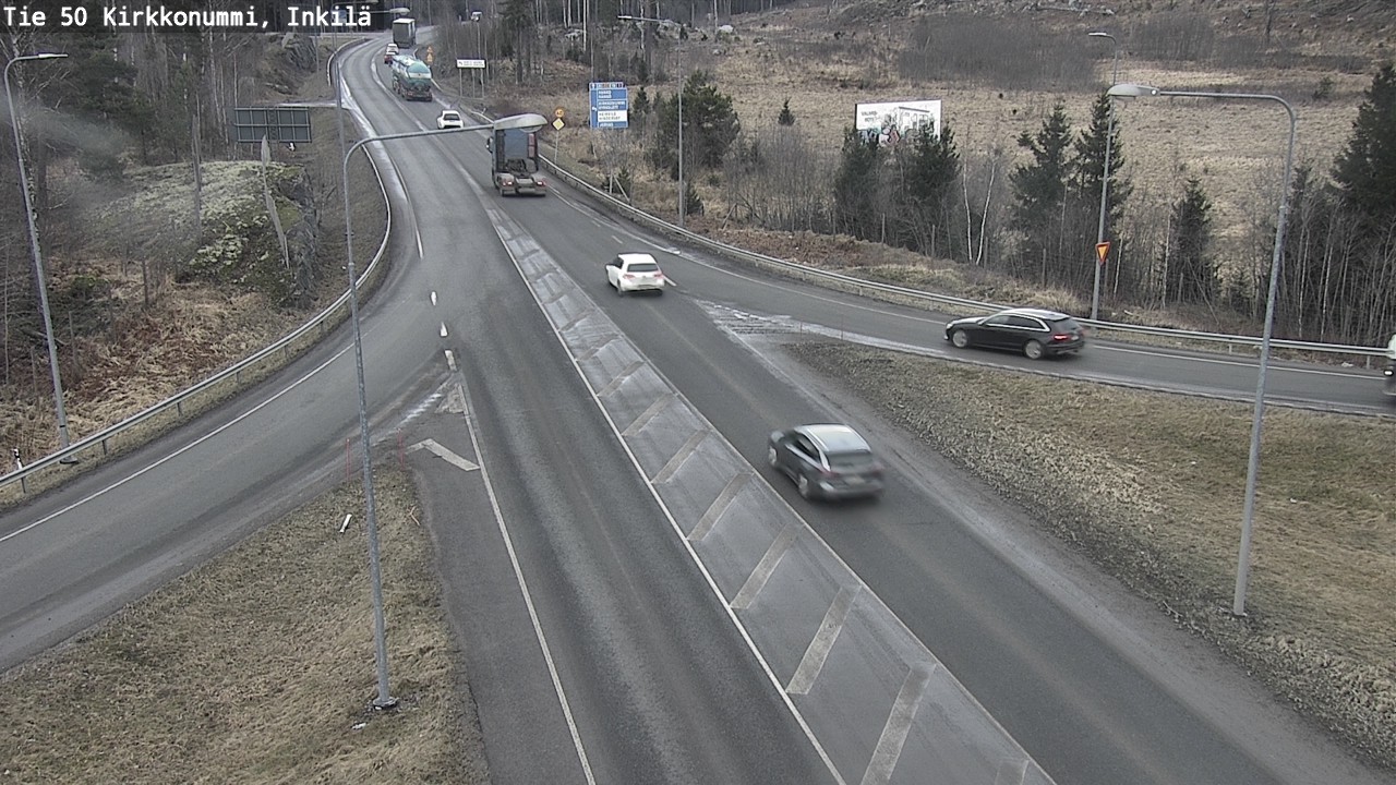 Weather Camera Image Road 50 Kirkkonummi, Inkilä, Kirkkonummi, Uusimaa