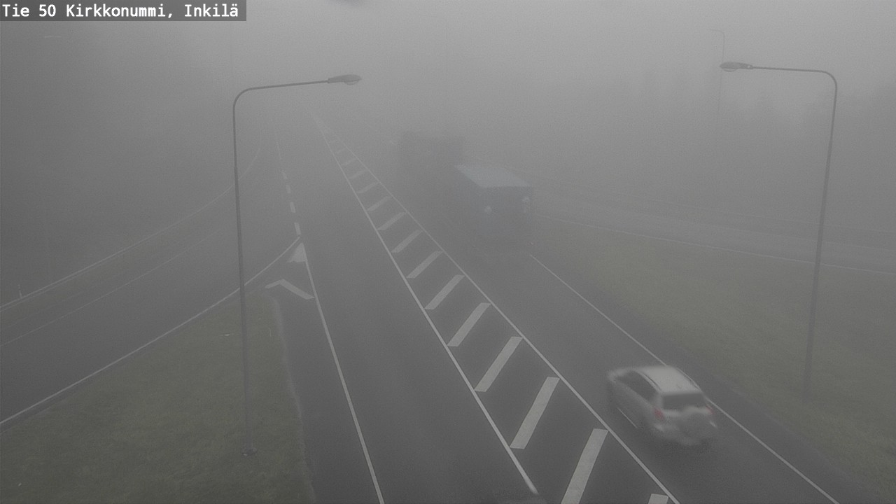 Weather Camera Image Väg 50 Kyrkslätt, Inkilä, Kirkkonummi, Uusimaa