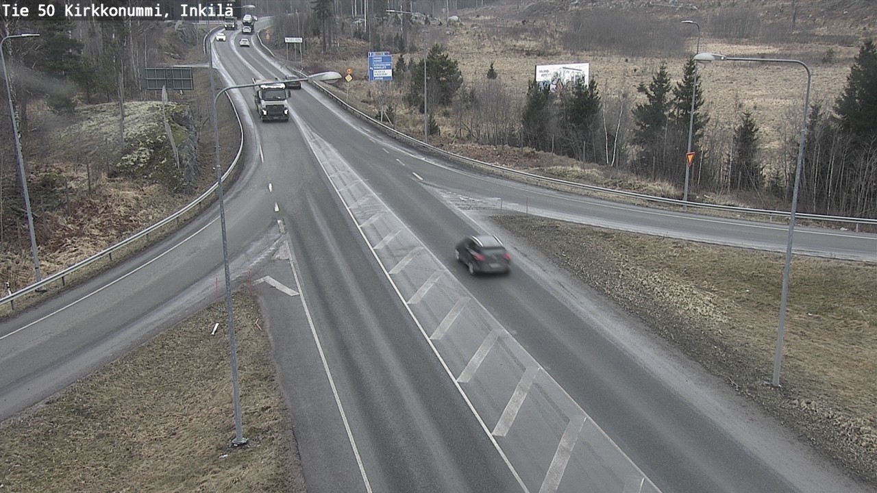 Weather Camera Image Road 50 Kirkkonummi, Inkilä, Kirkkonummi, Uusimaa